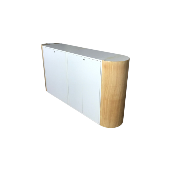 Beyaz Ahşap Radüslü Kapaklı Desk Kiralama 100x195x45 - Image 5